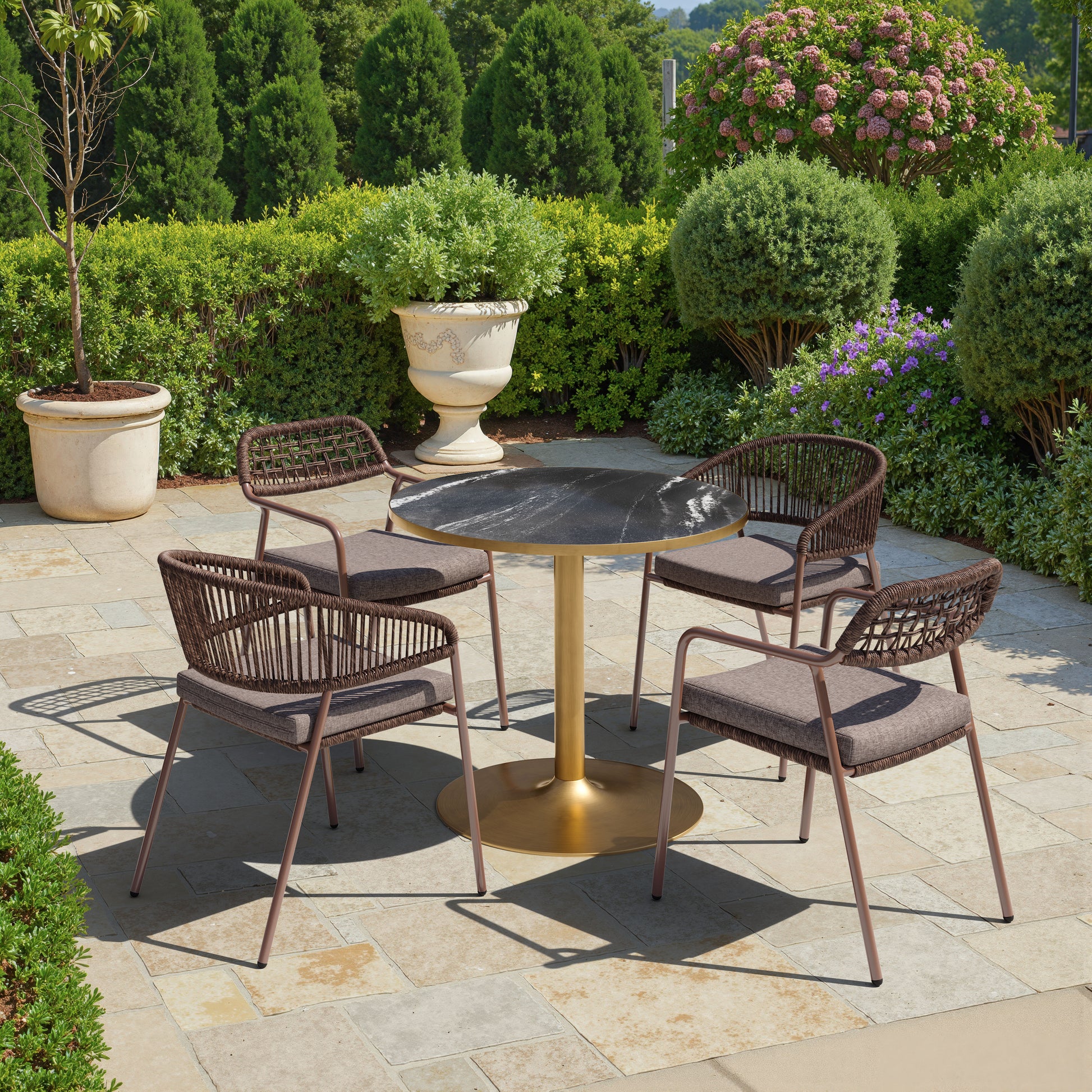 Skye Dining Chair (Set of 2) Brown style shot 1