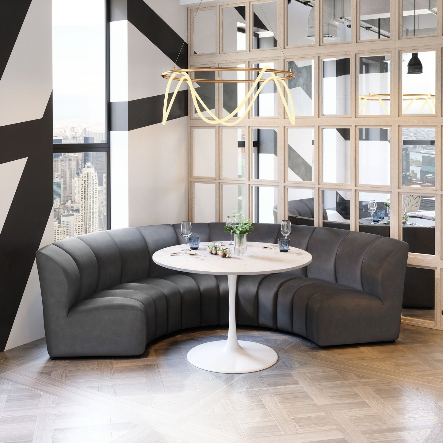 Garbi Modular Sectional Black style shot 1