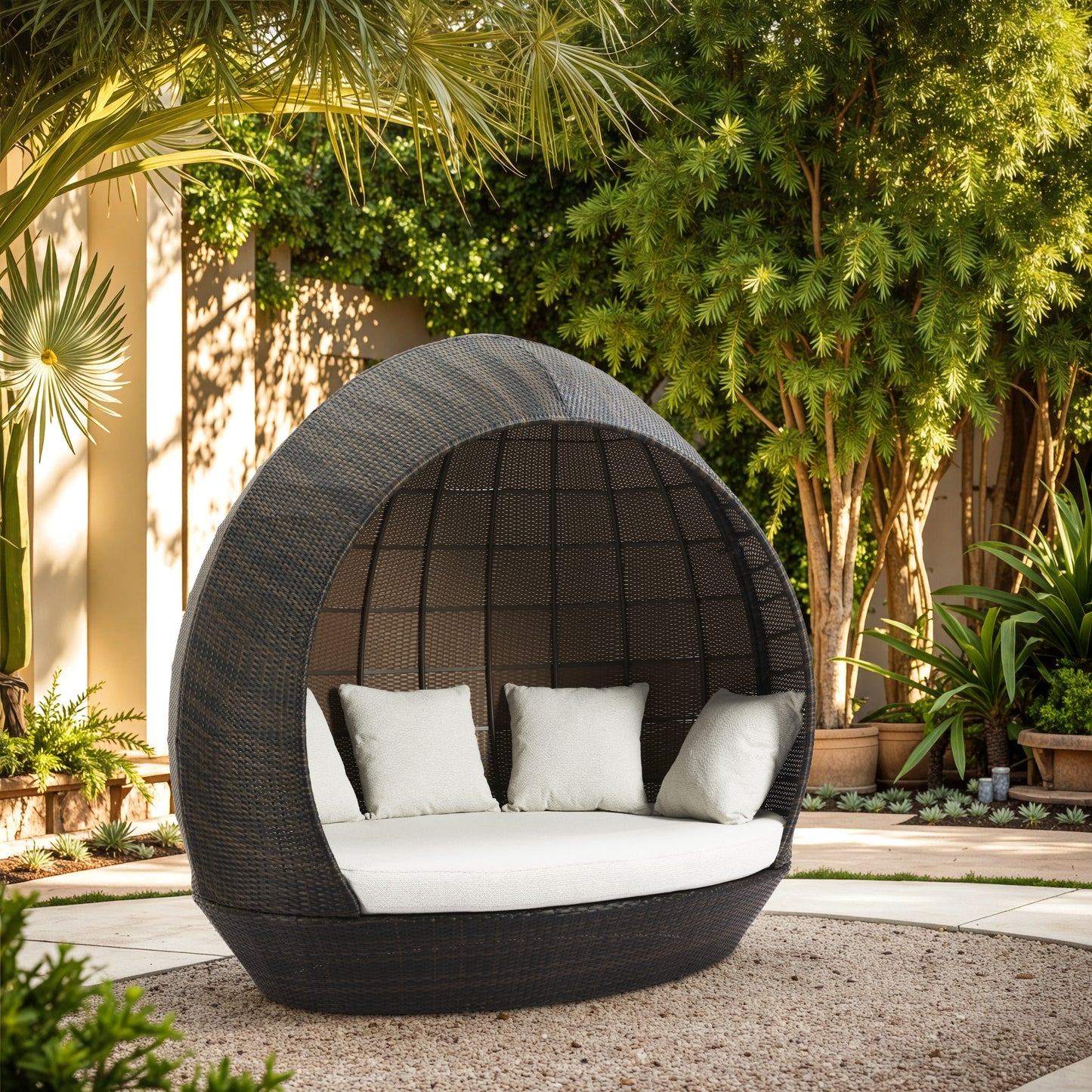 Marisol Beach Daybed Brown & Beige