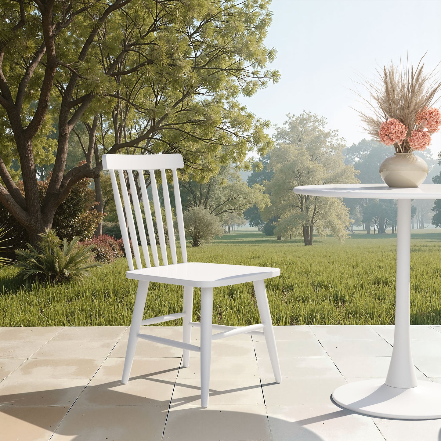 Zeilen Dining Chair (Set of 2) White style shot 1