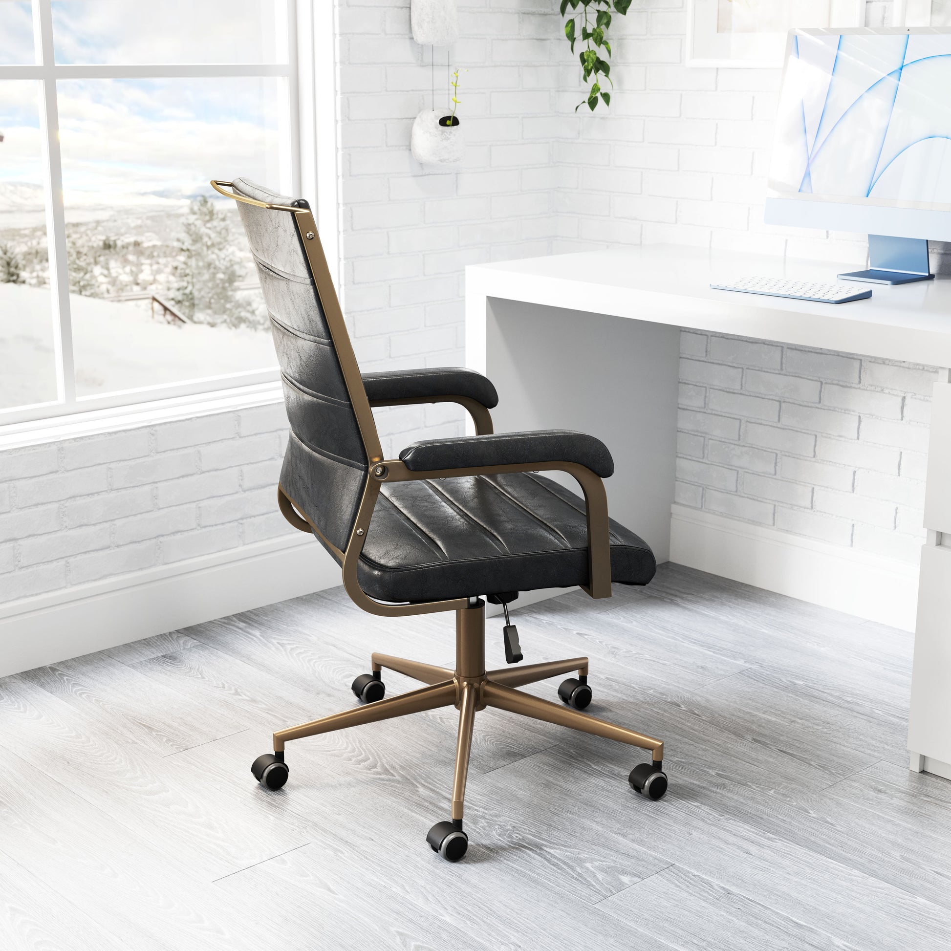 Auction Office Chair Vintage Black style shot 1