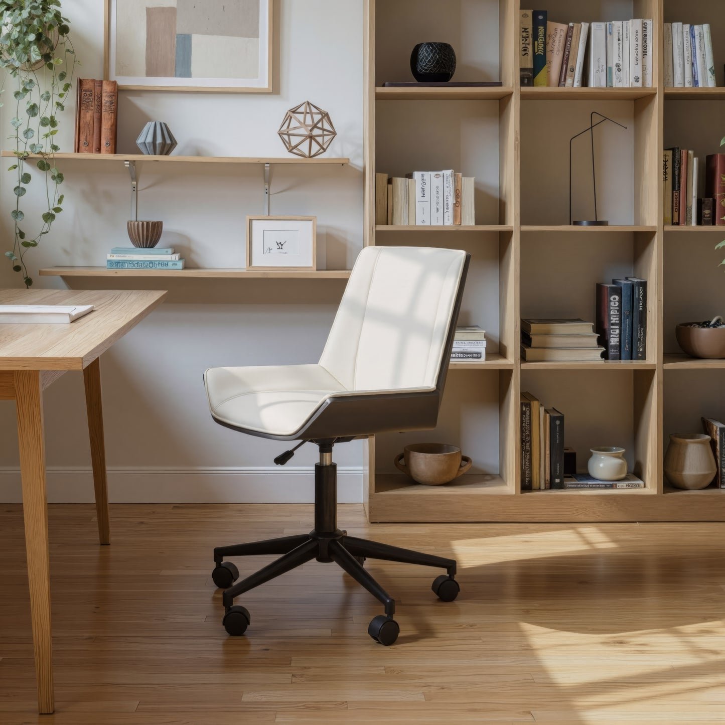 Maker Office Chair White style shot 2