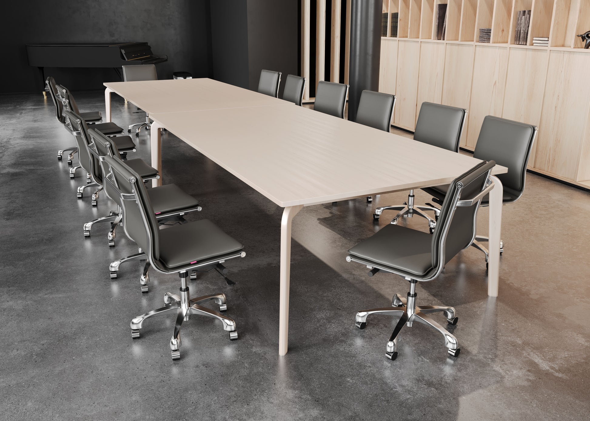 Lider Plus Armless Office Chair Gray style shot 1
