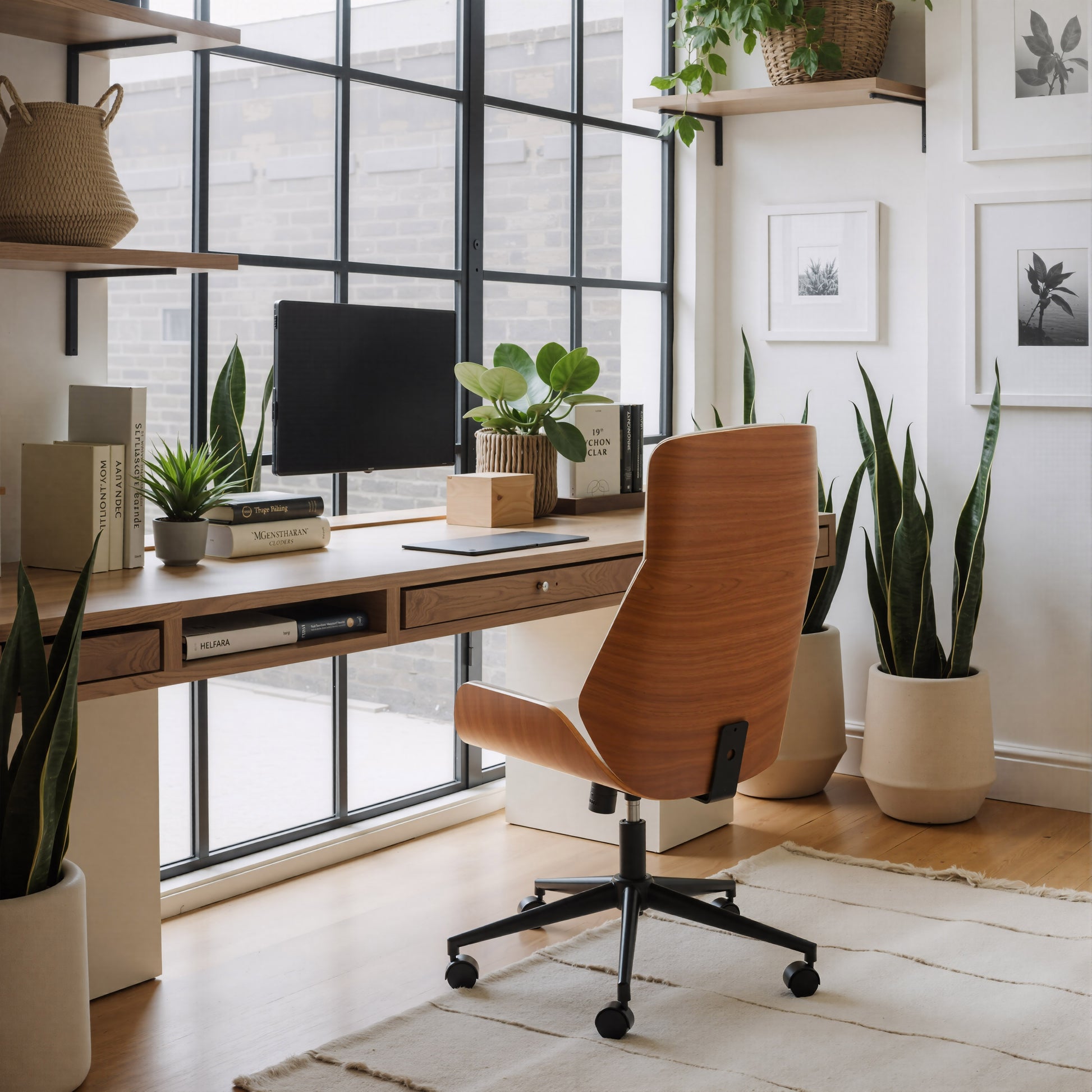 Flex High Back Office Chair White style shot 2