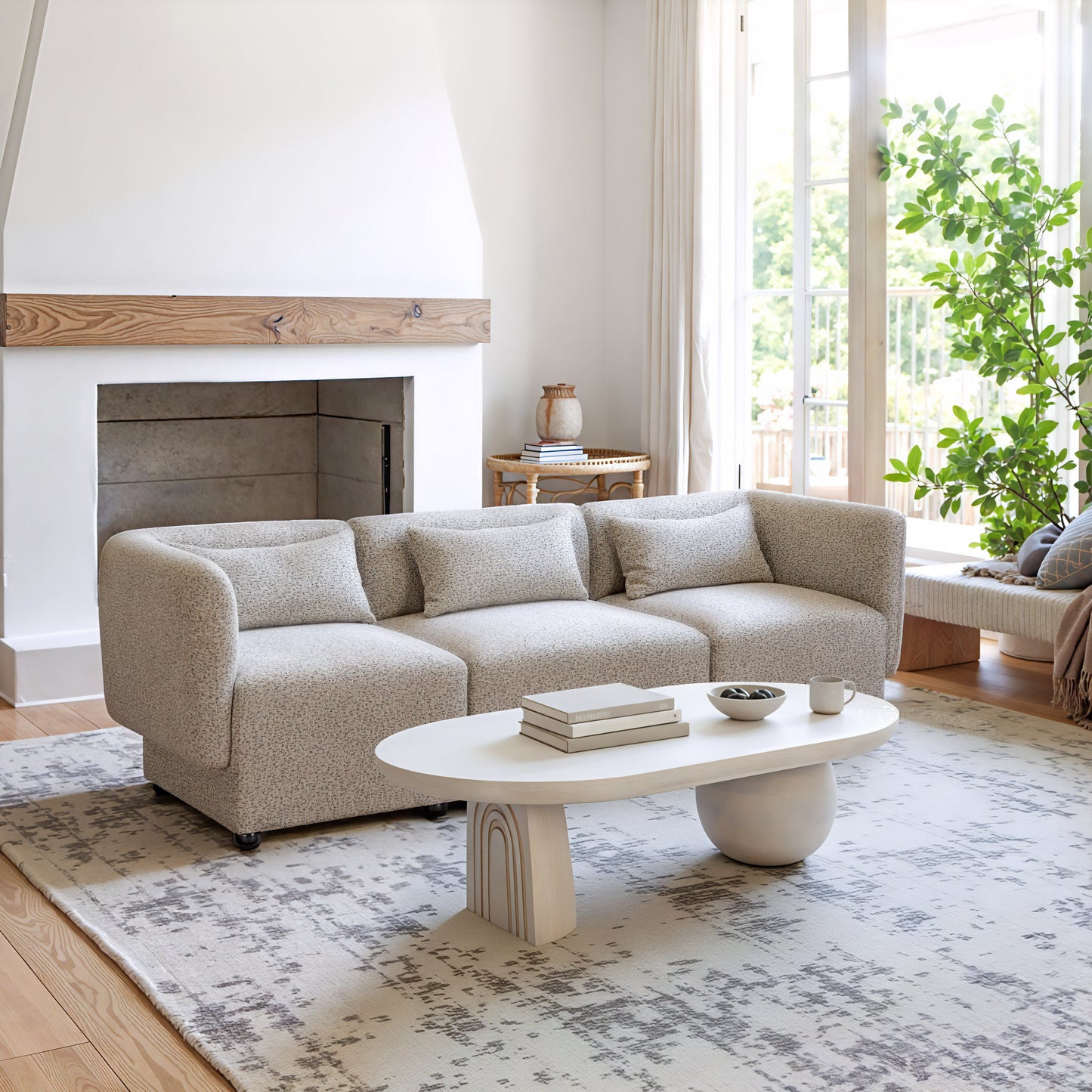 Simu Corner Chair Dune Greige