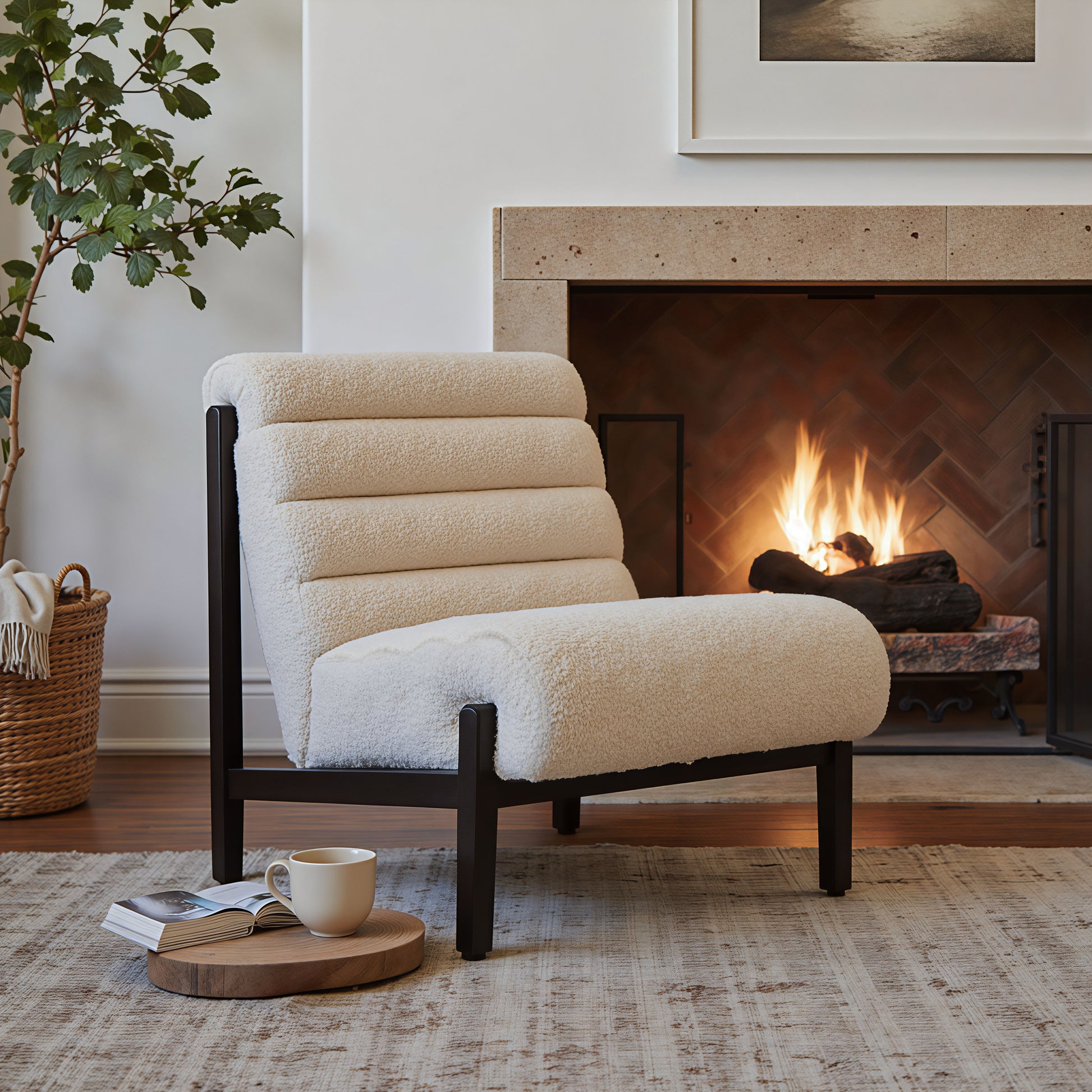Maki Accent Chair Beige