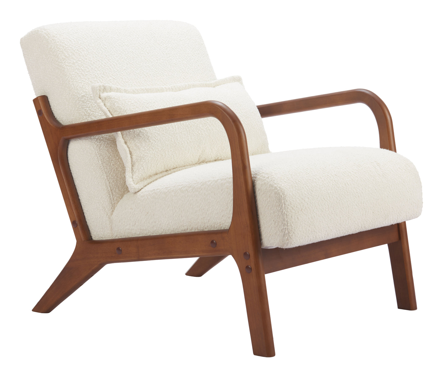 Macio Accent Chair Cream style shot 1