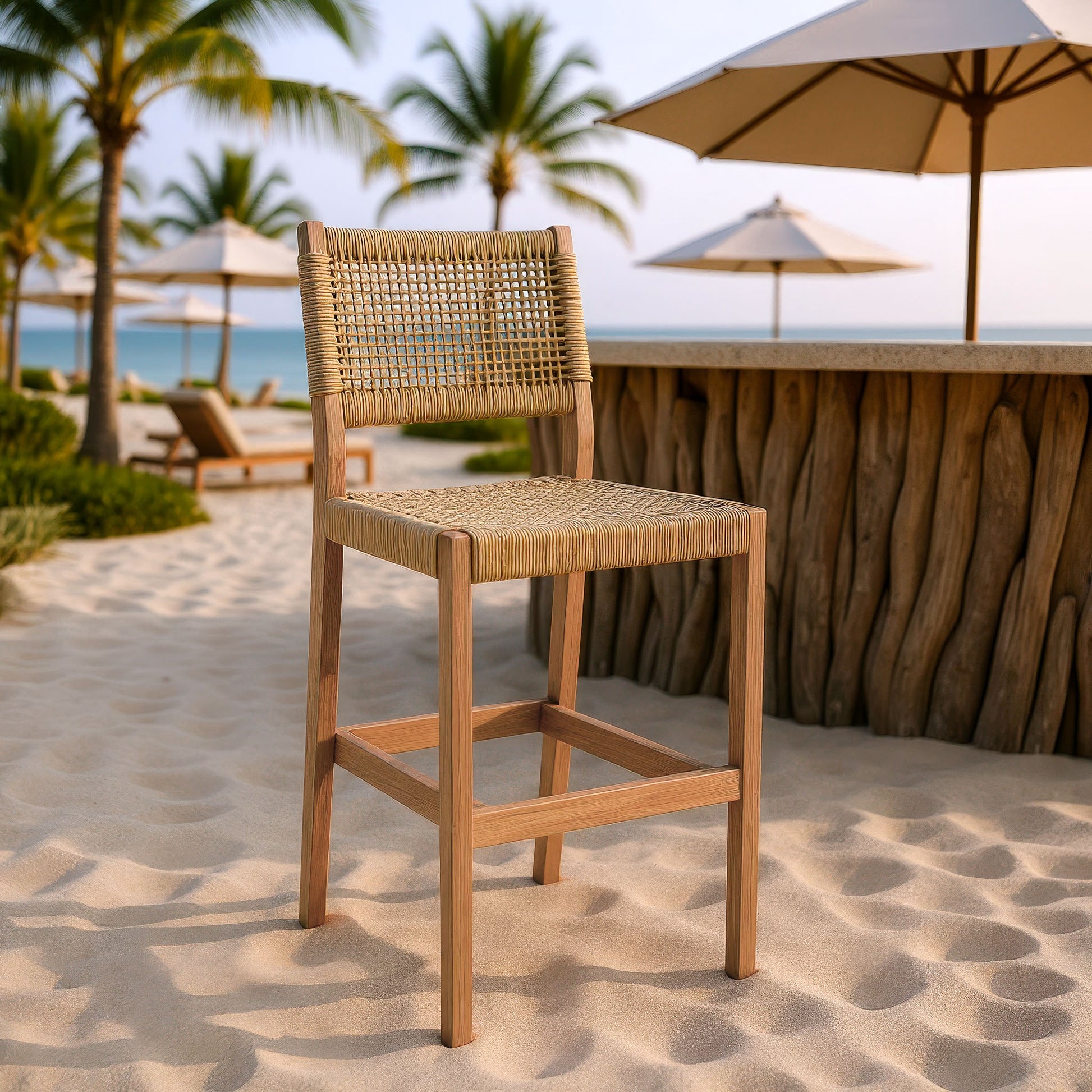 Corde Barstool Beige