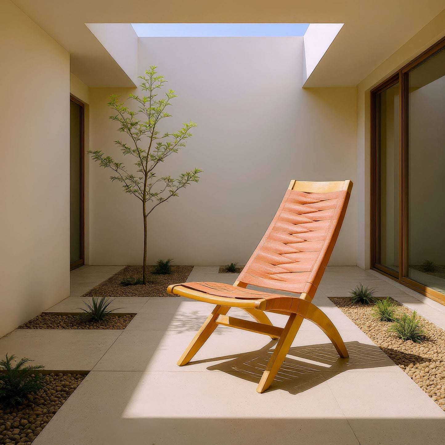 Rova Lounge Chair Terracotta style shot 1