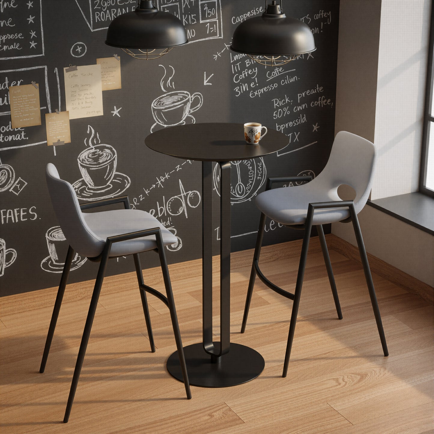 Derry Bar Table Black