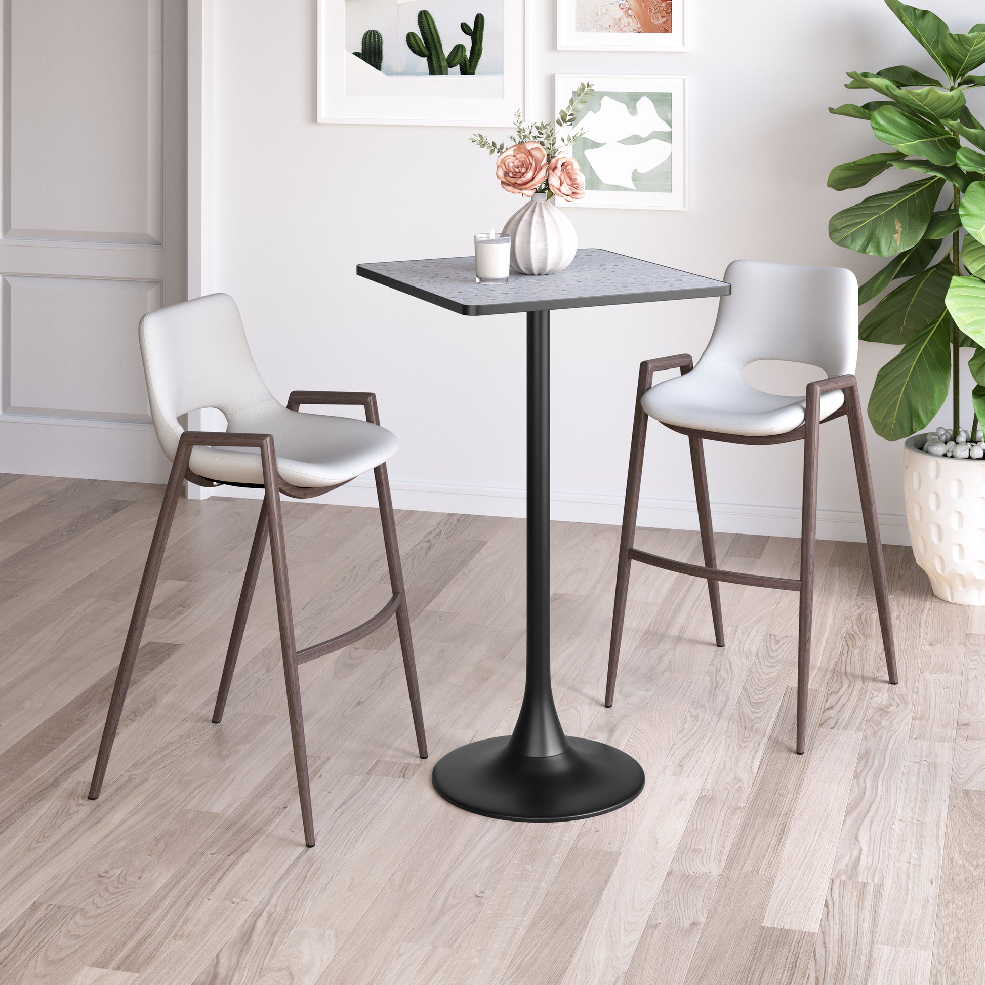Spot Bar Table Gray & Black
