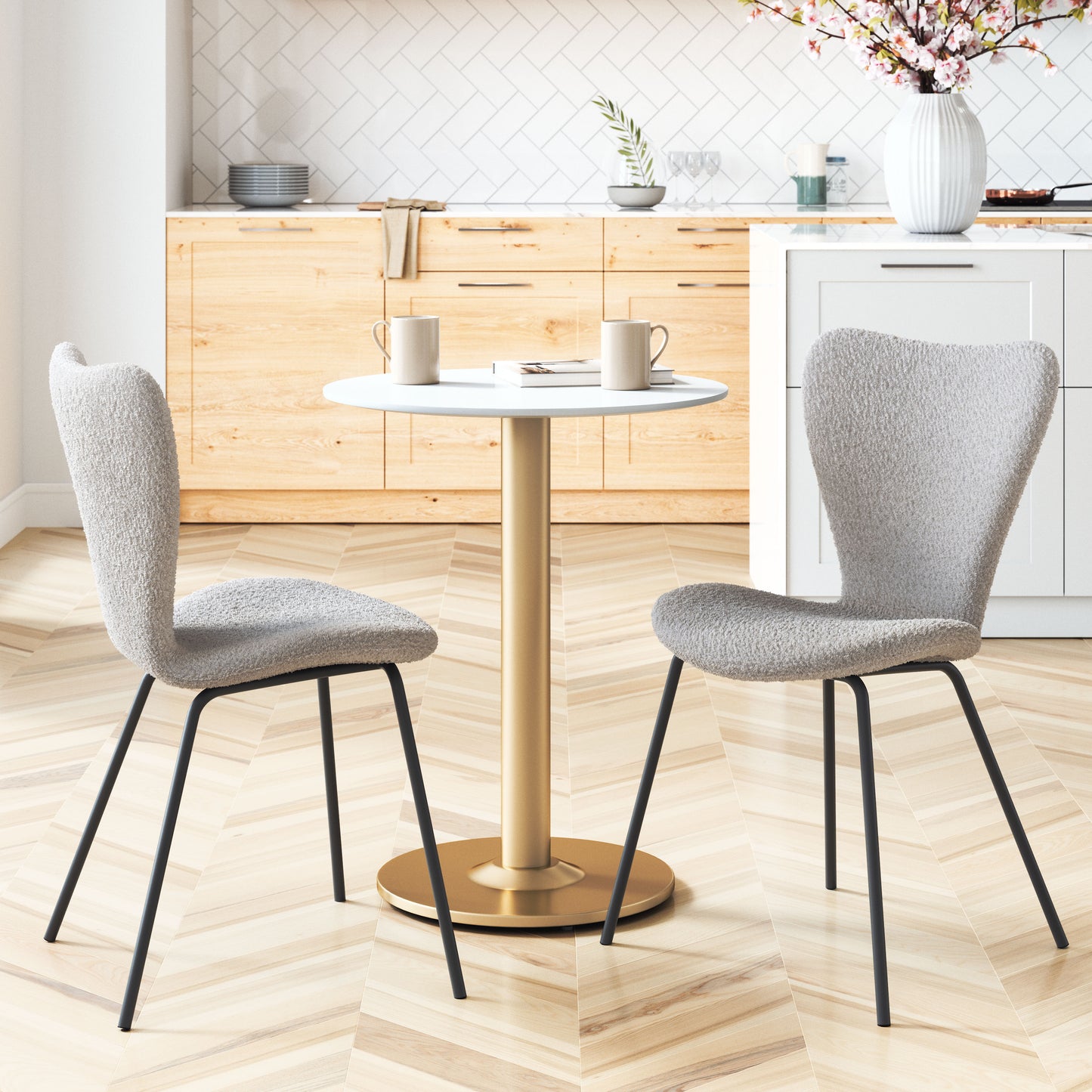 Alto Bistro Table White & Gold style shot 1