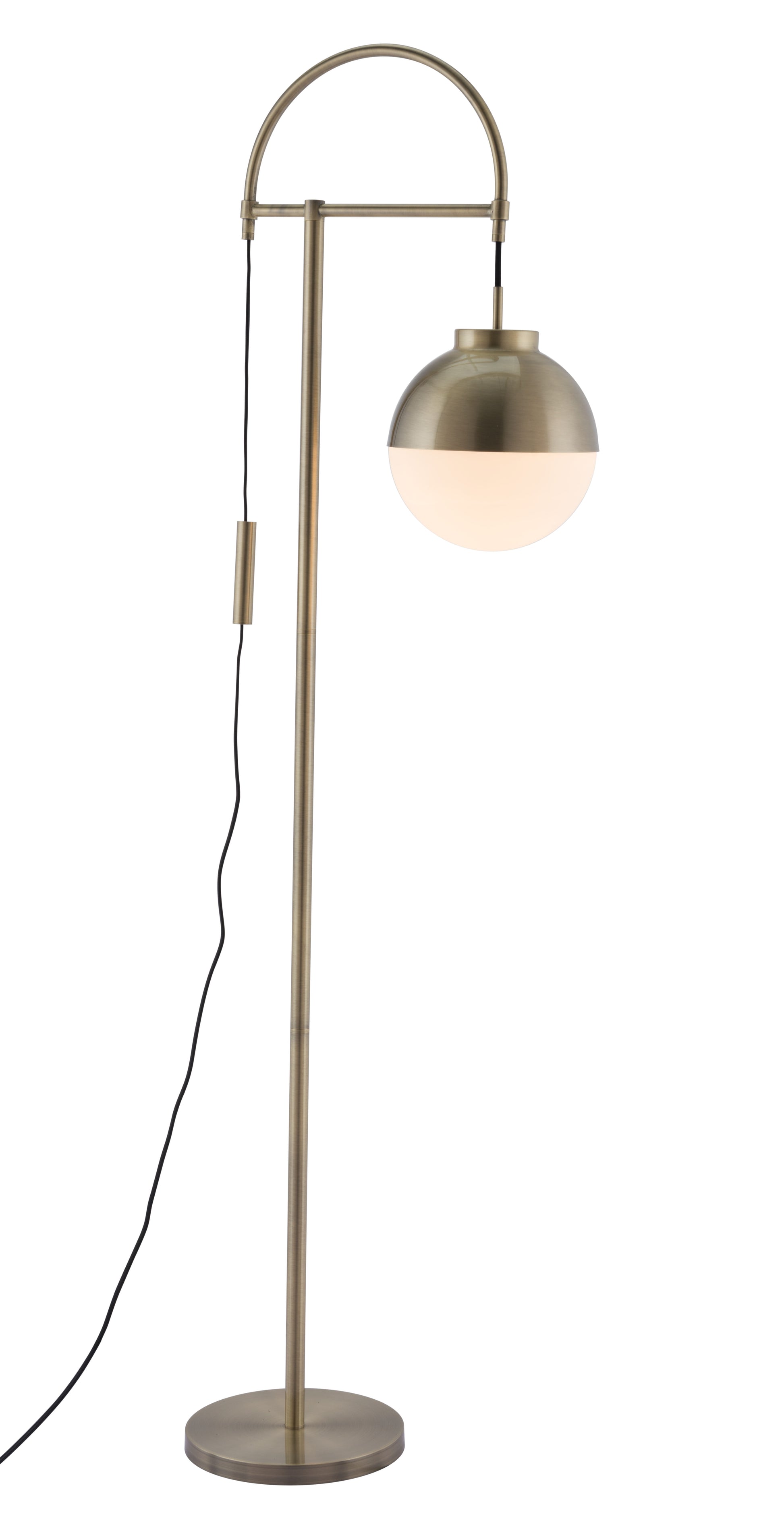 Waterloo Floor Lamp White & Bronze style shot 1