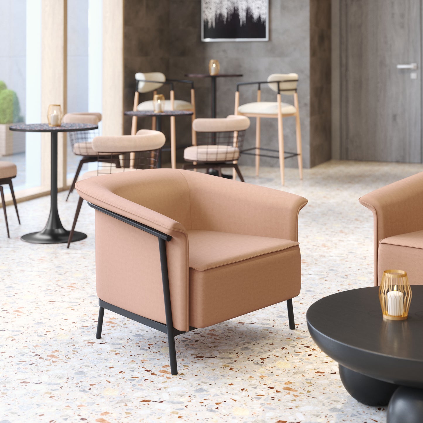 Burry Accent Chair Tan