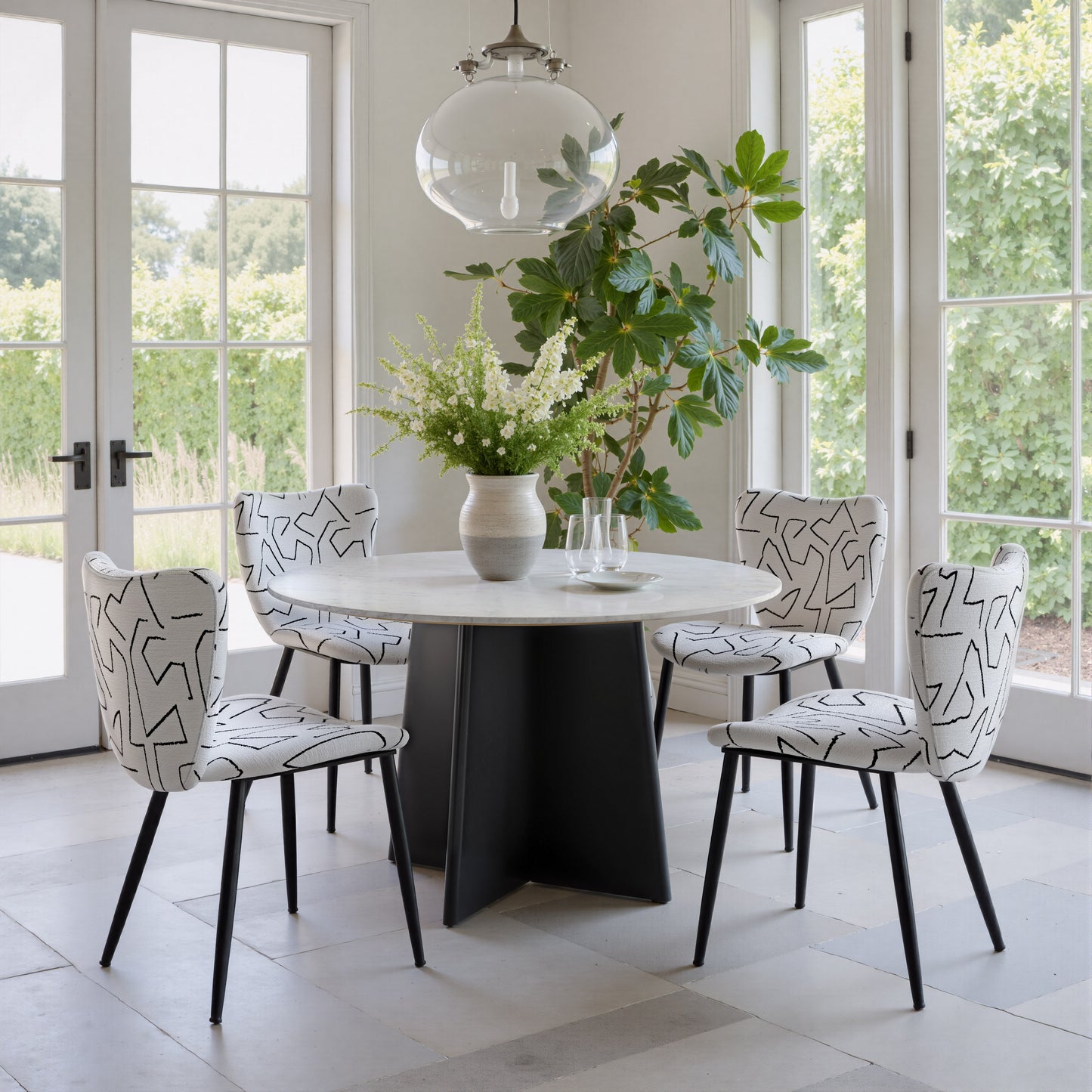 Prestige Dining Chair (Set of 2) White style shot 1