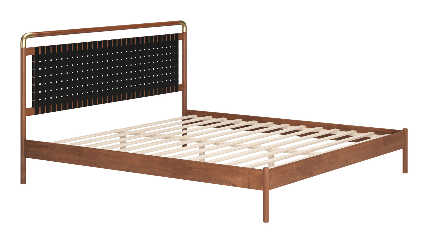 Netz King Bed Black & Walnut style shot 2