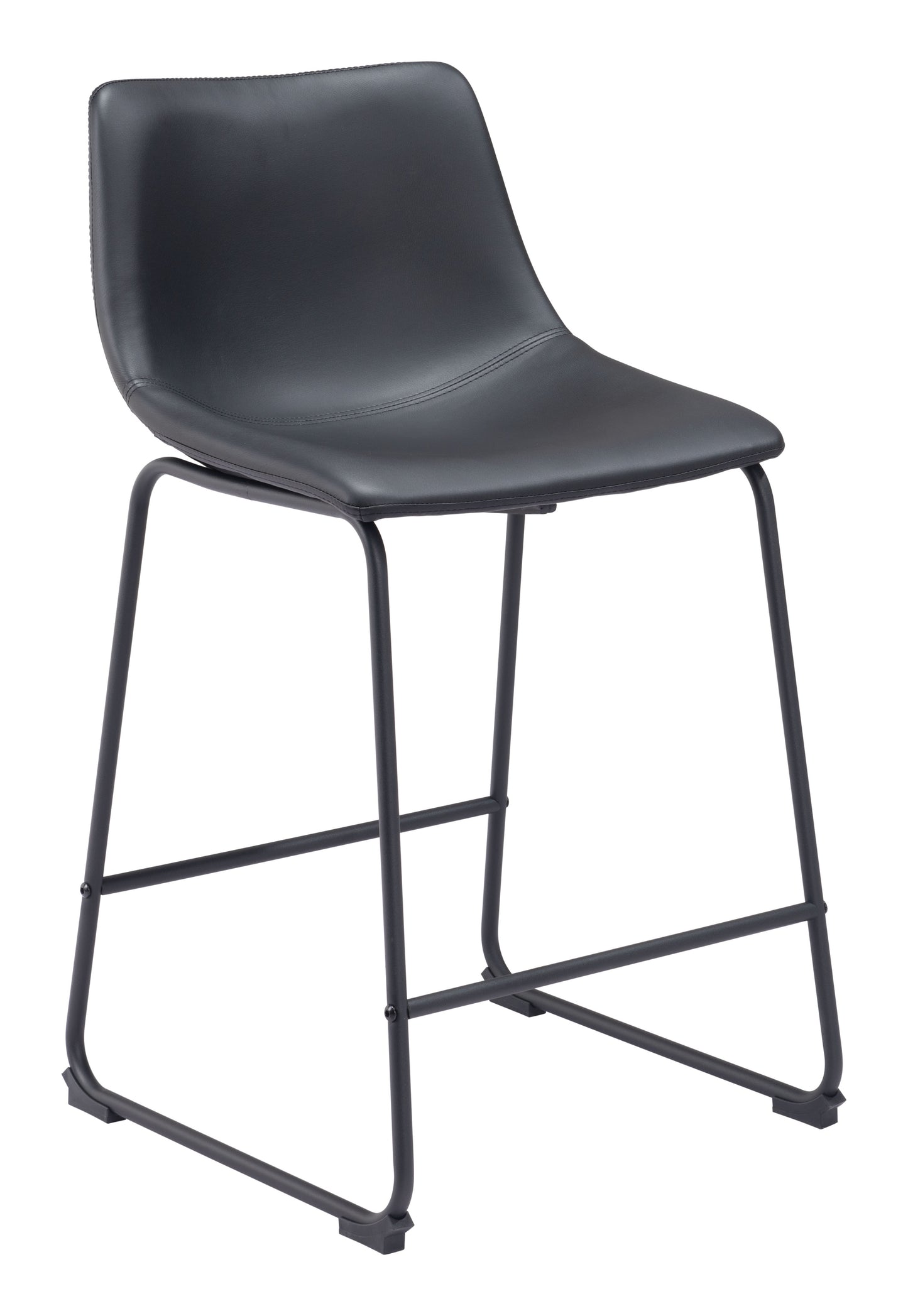 Smart Counter Stool (Set of 2) Black style shot 1
