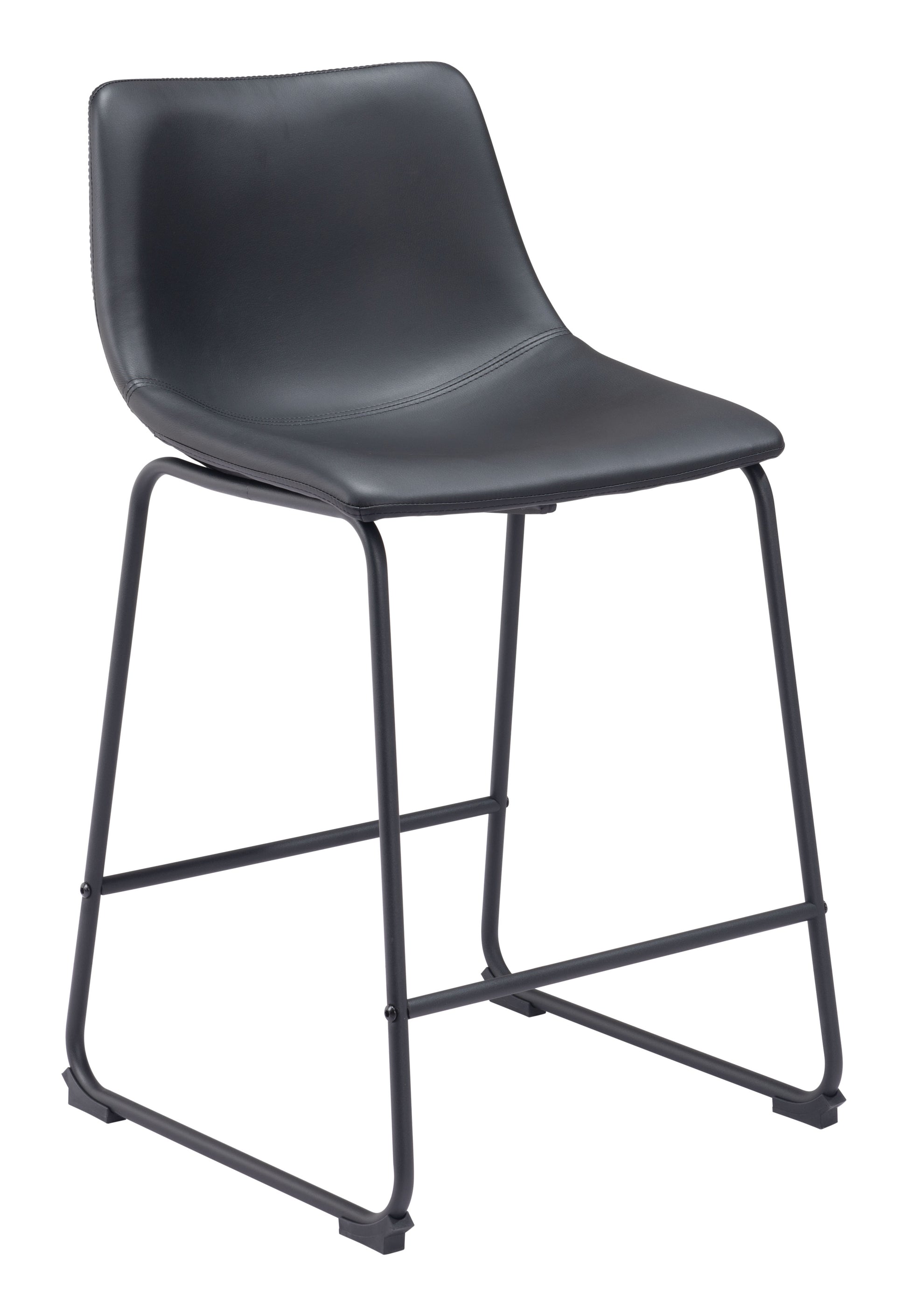 Smart Counter Stool (Set of 2) Black style shot 1