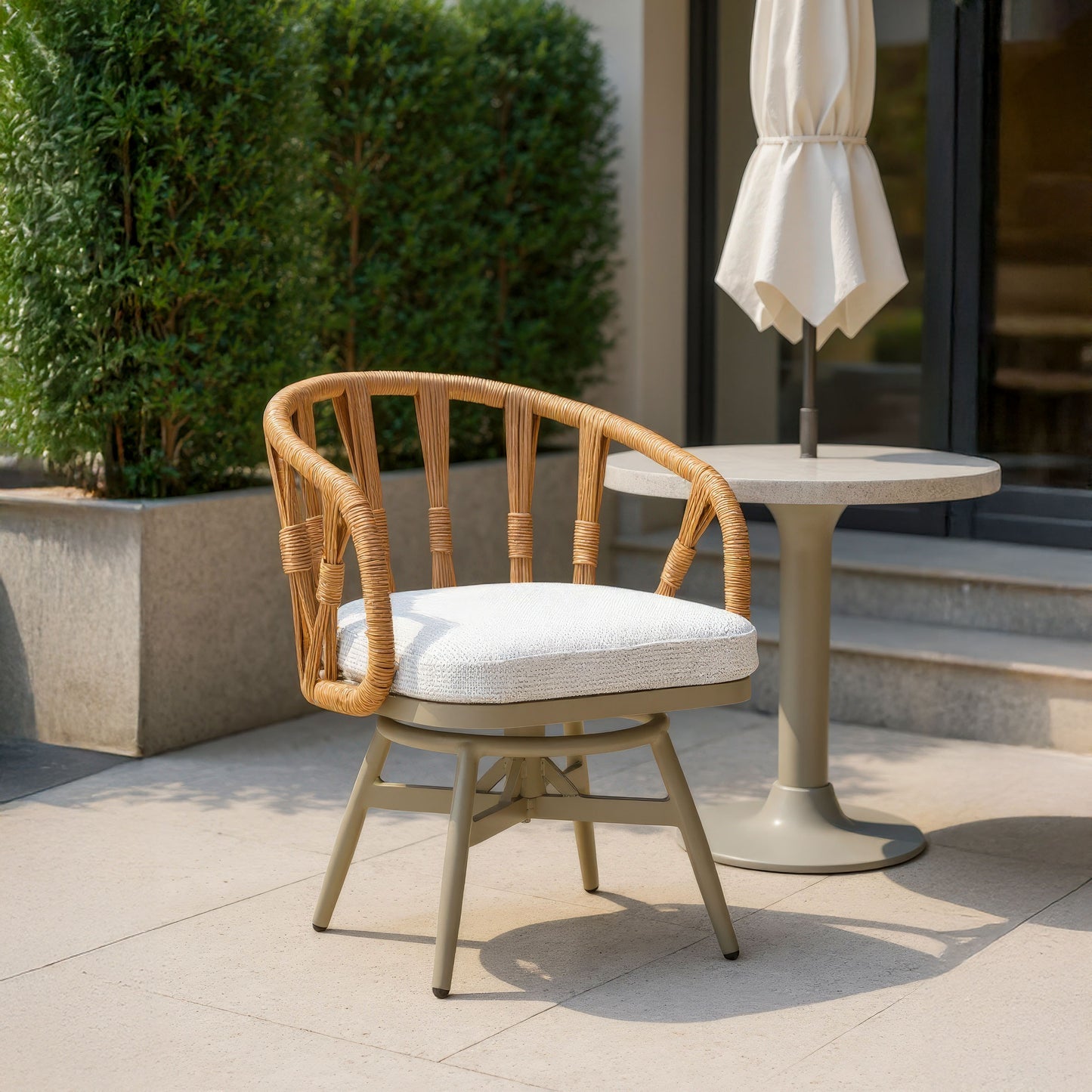 Safal Swivel Dining Chair Multicolor style shot 1